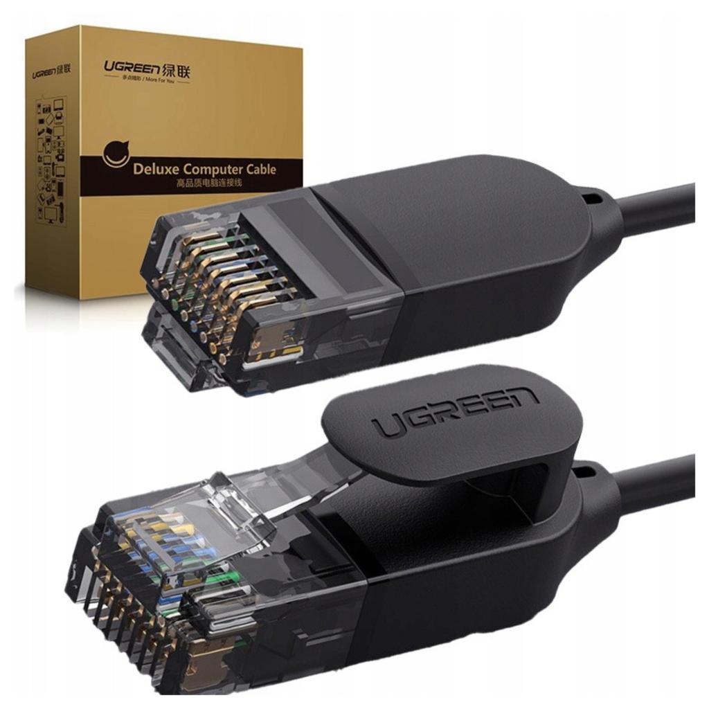 Kabel Sieciowy Ugreen Nw122 Ethernet Rj45, Cat.6A, Utp, 1M (Czarny)
