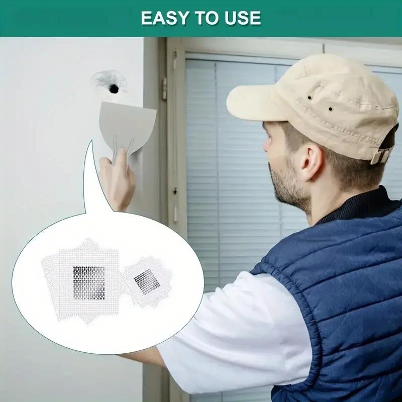 4 шт/5 шт алюминиевый настенный заплата комплект 4/6/8 дюймов самоклеящаяся сетка инструменты для ремонта отверстий в гипсокартоне для больших отверстий