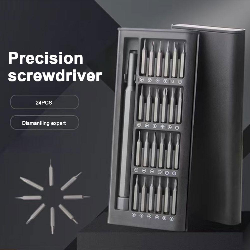 Magnetic Screwdriver Set 24 In 1 Kit Bits Precision Electronics Computer PC Phone Disassembly Multifunctional Maintenance Tool