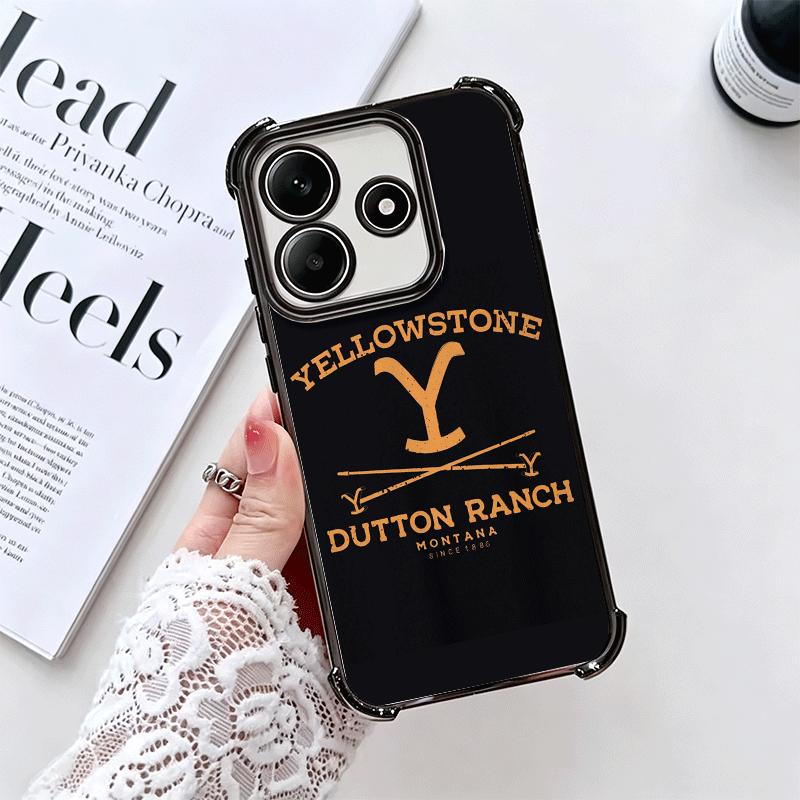 Y-Yellowstones TV Soft Phone Case For Xiaomi Redmi Note 14 15 Pro Plus 13 12 11S 11T 5G 10 9S 9 Plating Anti-Fall Fundas