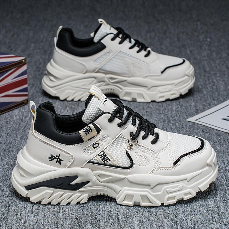 Новая Мода Мужские Четыре Сезона Удобные Ботинки на Толстой Подошве Студенческие Мальчики Девочки Трендовые Дышащие Повседневные Кроссовки для Бега на Мягкой Подошве