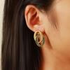 Yingtai 18k Gold Vacuum-Plated, Non-Fading Stainless & Titanium Steel Earrings - European & American Fashion Style for Women