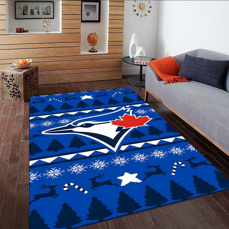 Blue Jays Logo  Carpet, Kitchen Rugs, Yoga Mat, Non-Slip Mats, Rug for Bathroom, Living Room bedroom, Camping Rugs Christmas Gift