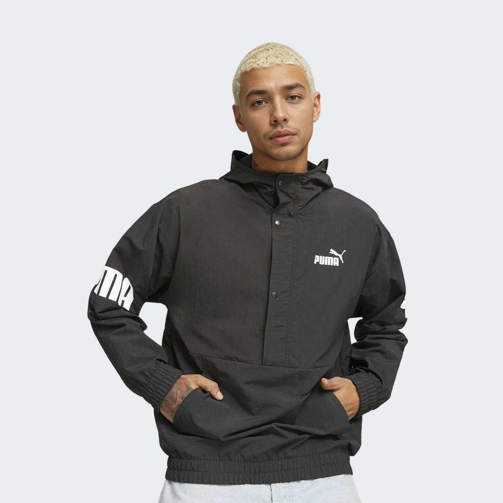 Puma Hooded Logo Sports Long Sleeve Jacket Men Jacket Black 675588-01