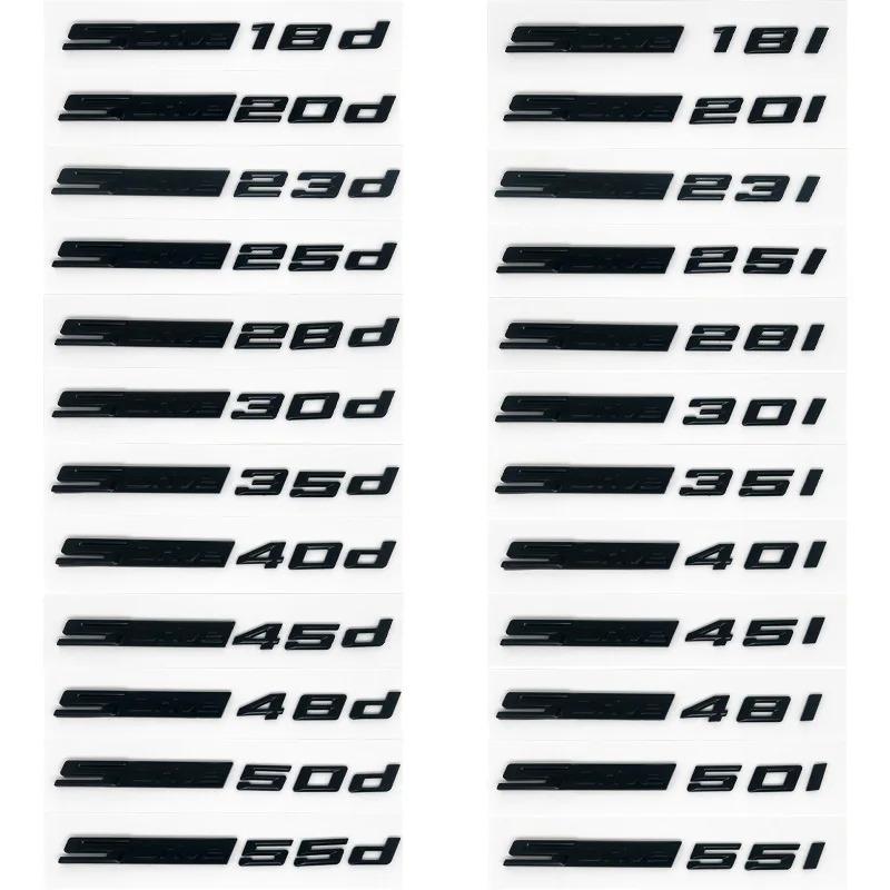 3D Xdrive 20d 30d 35d 40d 50d 20i 25i 30i Car Fender Emblem Trunk Badge Sticker for BMW X1 X3 X4 X5