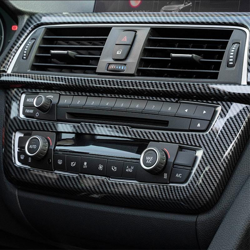 Углеродное волокно ABS автомобильная консоль CD панель декоративная рамка украшение для BMW 3 4 серии F30 3GT F34 F36 авто интерьер