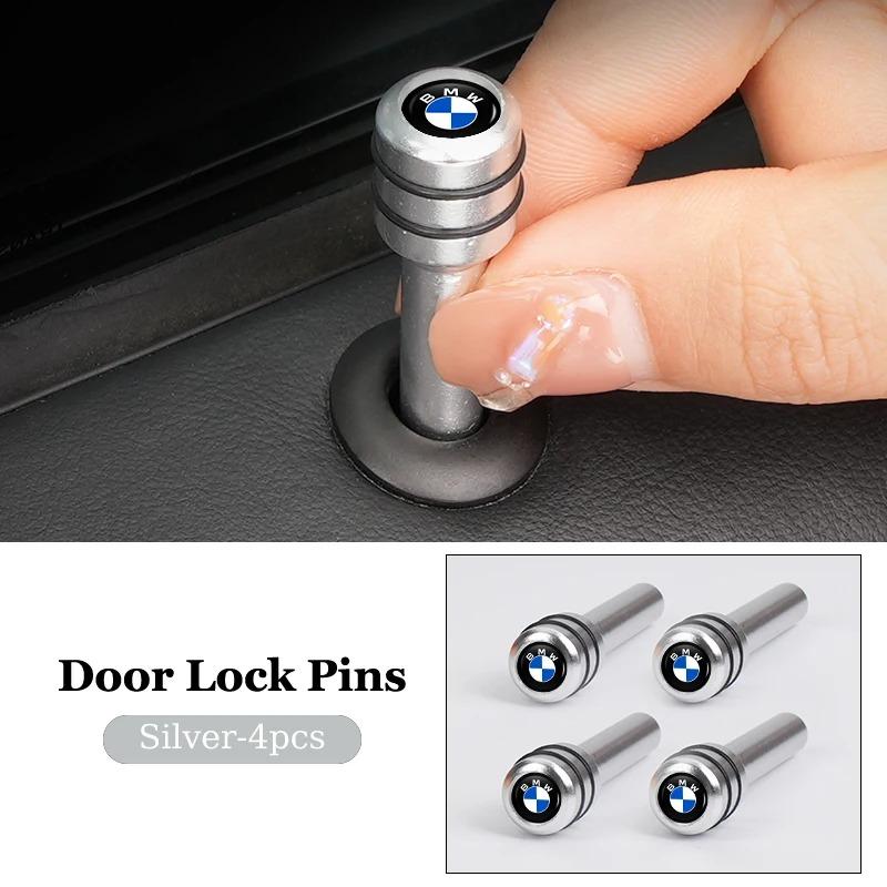 4 шт. Ручки замка двери автомобиля из сплава, Защитные штифты для BMW E34 E46 E39 E38 E90 E60 E36 F30 F30 F10 E92 E38 E91 G30 G38