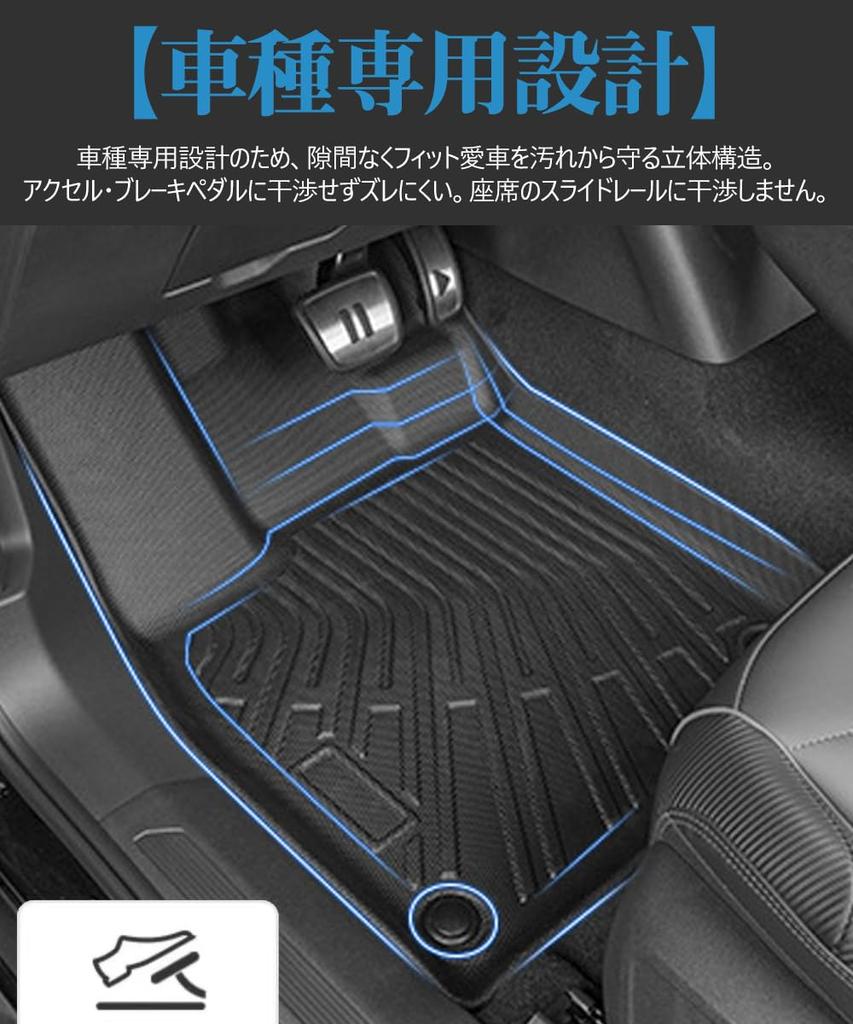 Коврики в салон для Toyota Crown Sport Series Коврики второго ряда Совместимы с Toyota New Crown SPORT AZSH36W AZSH37W 2023 Индивидуальный дизайн Материал TPE