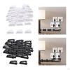 50 Pieces Cable Clips Management for under Desk Wear Resistant Wall Wire Holders TV