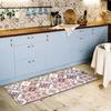 Кухонный ковер азулежу - 45 x 120 см - красный