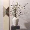 Керамическая гидропонная ваза в стиле mid-century wabi-sabi, черная и белая, с матовым покрытием для ретро-цветочных композиций