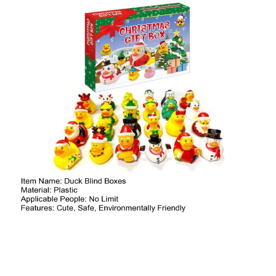 Детский адвент-календарь, милые, безопасные, экологически чистые, желтая утка, игрушки для ванной, рождественские подарки