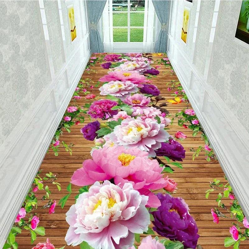3D Runners Corridor Carpets for Hallway Living Room Decoration Home Hotel Lobby Long Carpet Entrance Door Mat Stairs Area Rug