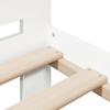 Solid Wood Bed without Mattress White 150 x 200 cm Pine Wood