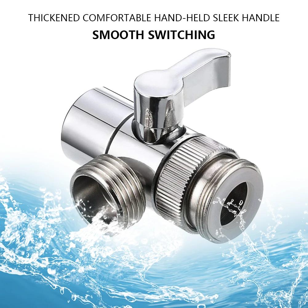 Switch Faucet Adapter Water Tap Connector Sink Splitter Diverter Valve Leak-Proof Faucet Connector for Toilet Bathroom Kitchen