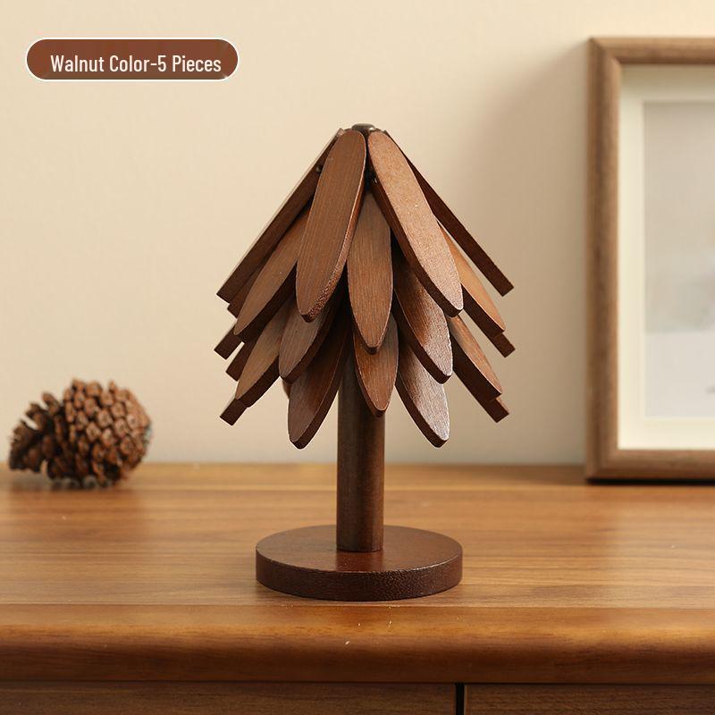 Премиальный изолированный коврик для стола под елку и набор подставок под горячее