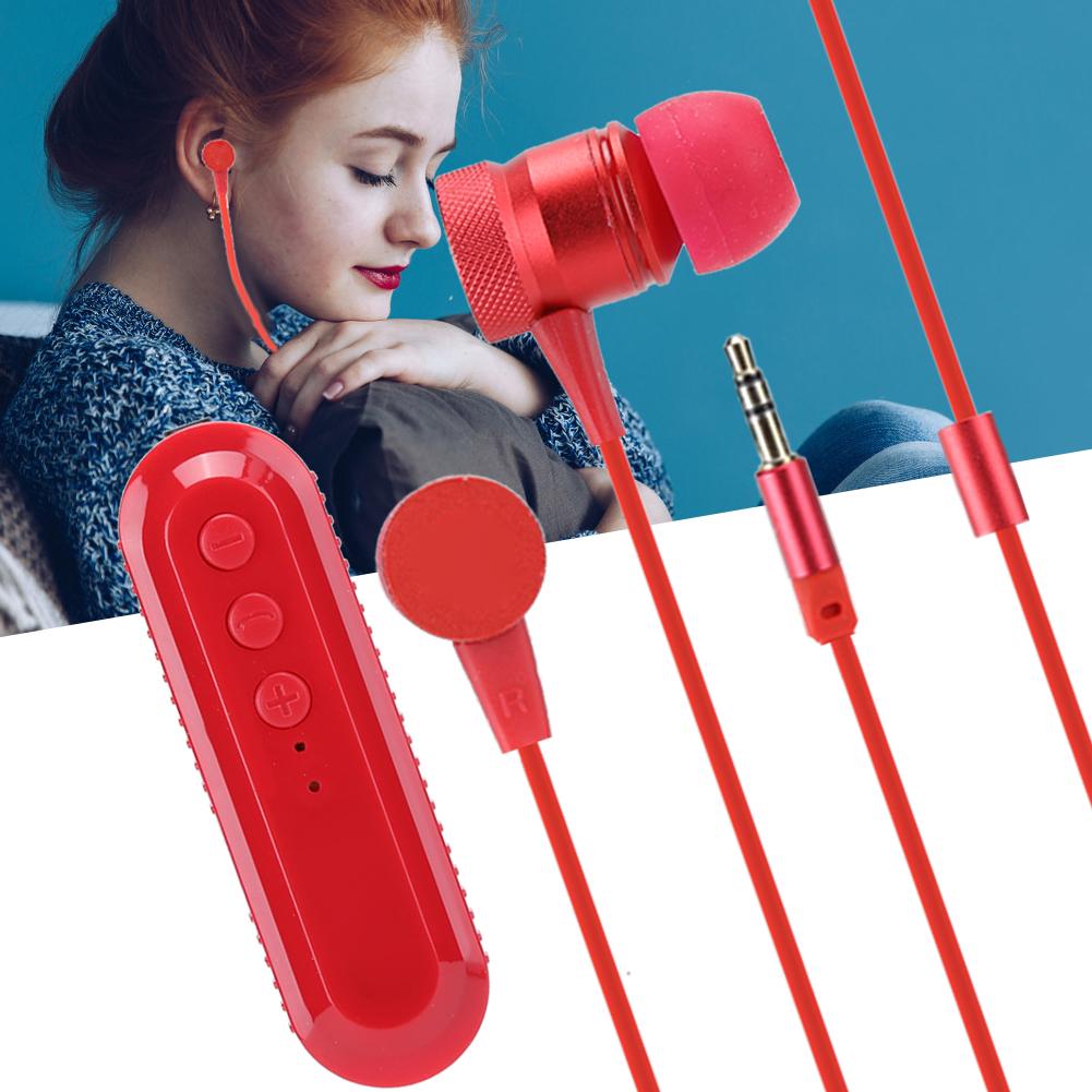Петличные беспроводные наушники-гарнитура с зажимом, Bluetooth 4.1, красные.