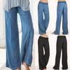 Plus Size Jeans Women's Thin Wide Leg Pants Casual Streetwear Vintage Baggy Jeans Fashion Trousers Pantalones