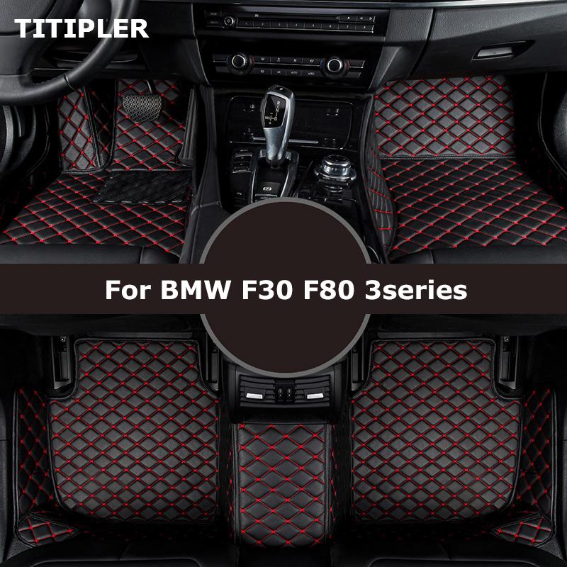 TITIPLER изготовленные на заказ автомобильные коврики для BMW F30 F80 3series Alfombrillas аксессуары для ног Coche