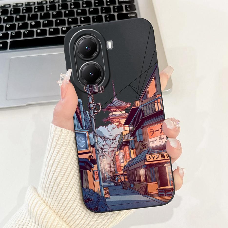 Чехол для Xiaomi Poco X7 Pro 5G Милый Кот Динозавр Мультяшная Обложка Ударопрочный Чехол для Телефона Для Xiaomi Poco X7 PocoX7 Pro 5G Мягкий Чехол