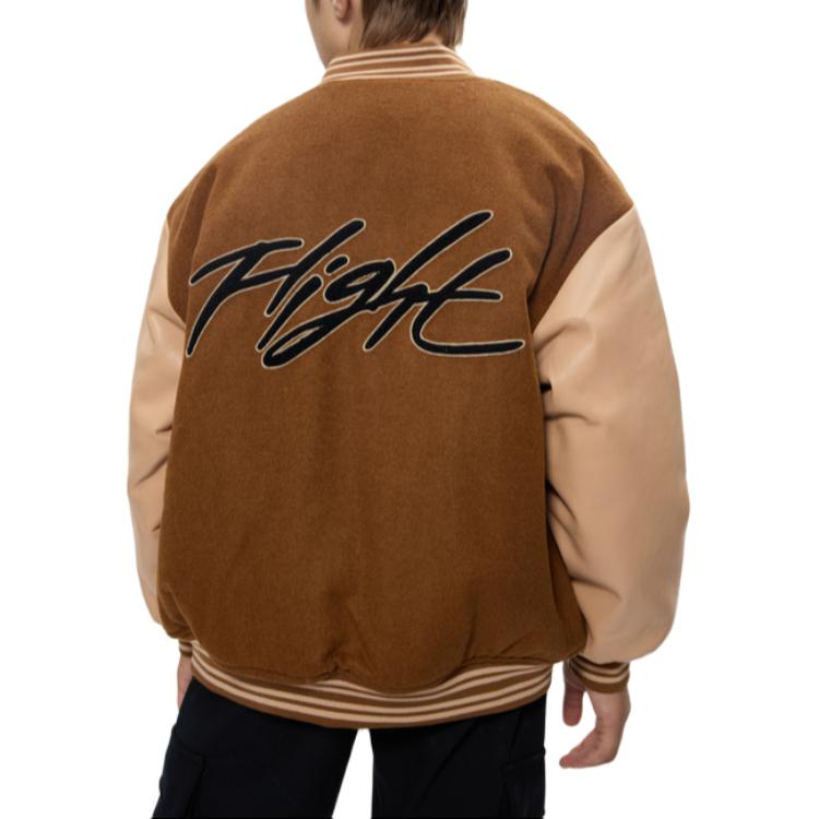 Jordan Модная свободная универсальная удобная хлопковая куртка с цветными блоками Детские куртки коричневого цвета JD2342020GS-001