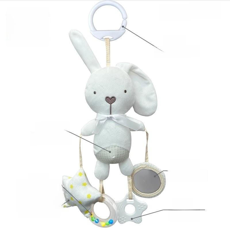 Baby Carriage Rattle Toy With Lighted Features For Toddler Development And Entertainment