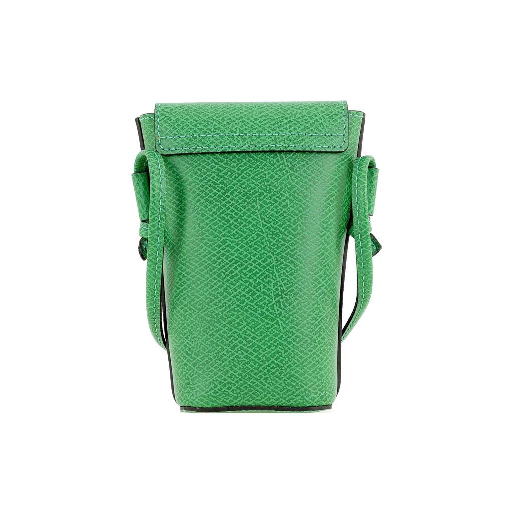 Longchamp Épure Золотая Металлическая Фурнитура Застежка-клапан Кожаная Наплечная Сумка-кроссбоди для Телефона Женские Сумки Зеленая 34193HYZ129
