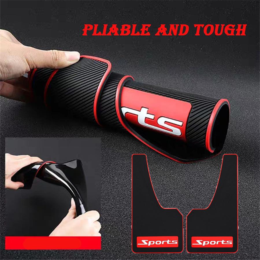 2 ШТ. Брызговики Универсальные для Легкового Автомобиля Внедорожника Грузовика Крылья Спортивный Стайлинг Черный и Красный