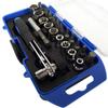 23pcs Sleeve Screwdriver Set Ratchet Wrench Socket Spanner Drill Combination Kits for Car Bike Repair Tool