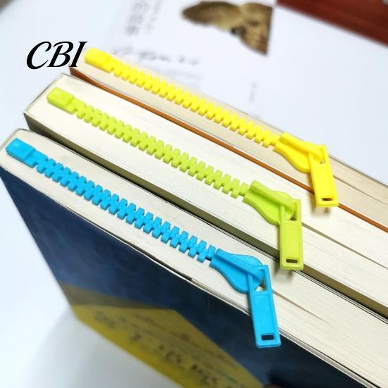 Портативная закладка для книг, длинная закладка на молнии для толстой книги, пластиковая 3D закладка для чтения страниц, аксессуар для мужчин и женщин
