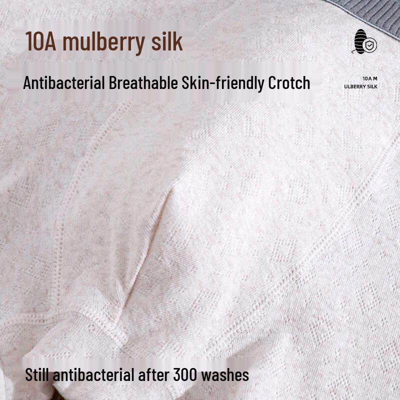 LANGSHA Мужские антибактериальные цветные хлопковые боксеры-брифы 10A, 4 штуки