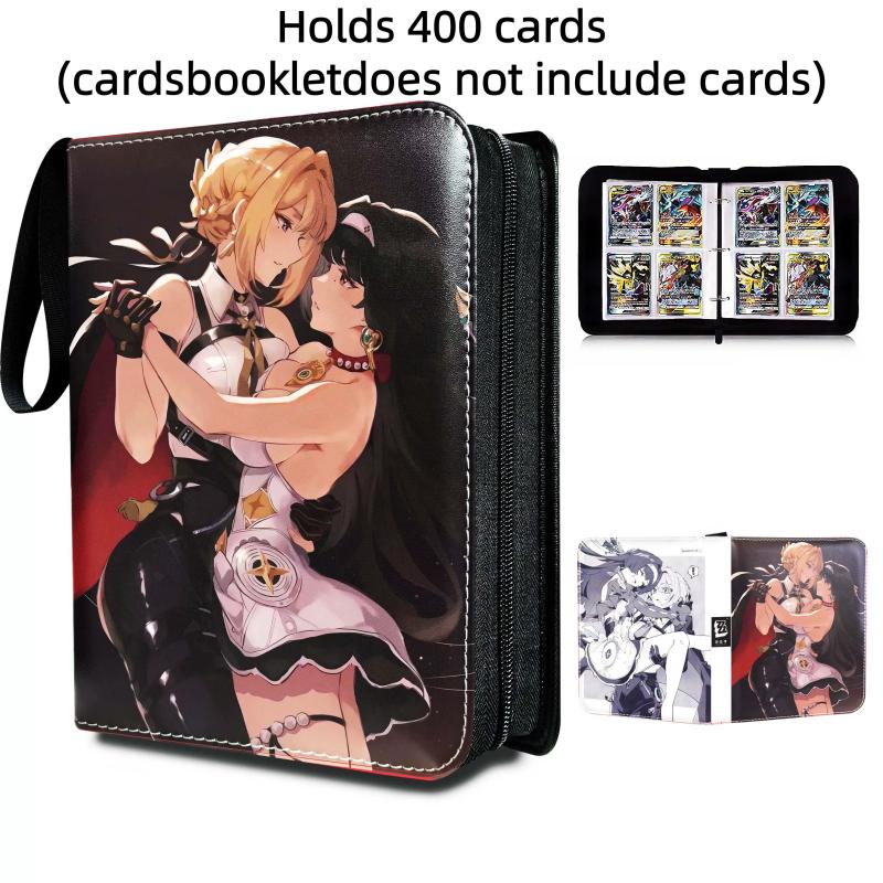 Anime Zenless Zone Zero Card Book with 4 Compartments Card Album Book Folder Anime Collections Zipper Cards Binder Holder Gift