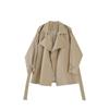 Spring Autumn Casual Trench Coat for Women Belt Loose Jacket