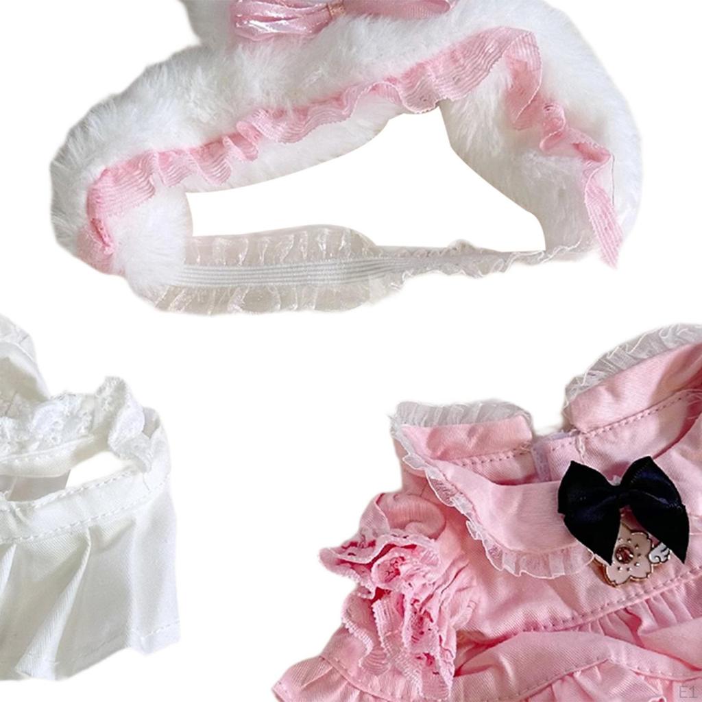 Мягкая кукольная одежда, комплект платьев, аксессуары для волос, реквизит для фотосъемки, очаровательные подарки, одежда