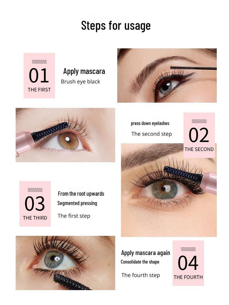 Портативный электрический керлер для ресниц с подогревом для красоты