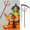 Halloween Costume Props Sickle Halberd Role Imitation Game Accessories Detachable Supplies for Festive-Themed Stage Drama