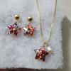 2021 Colorful Retro Star Christmas 925 Silver Earrings