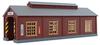 Rokuhan Z Gauge S051-2 Wooden Engine Shed, Brown
