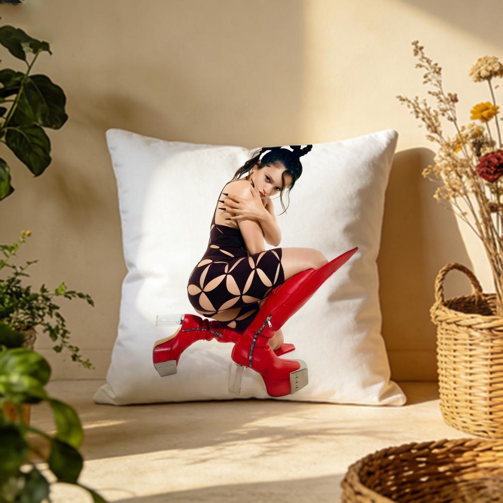 Trendy Rrosaliaing Cushion Cover Versatile DoubleSided Pillow Case Fit for Sofa Bed Car Daily Decor