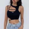 European & American Sexy Crop Top: Women's Stylish Sports Camisole with Comfortable Beautiful Back Design