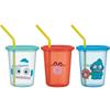 Straw Cup 3-piece Set Hangyo-dong 320ml, Mixed Colors, 1 Set