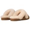 UGG Loria Fur Удобные Простые Шлепанцы с Открытым Носком Женские тапочки 1174571-CHE