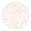 Round Doily Paper, 21.5cm 15pcs, Cream