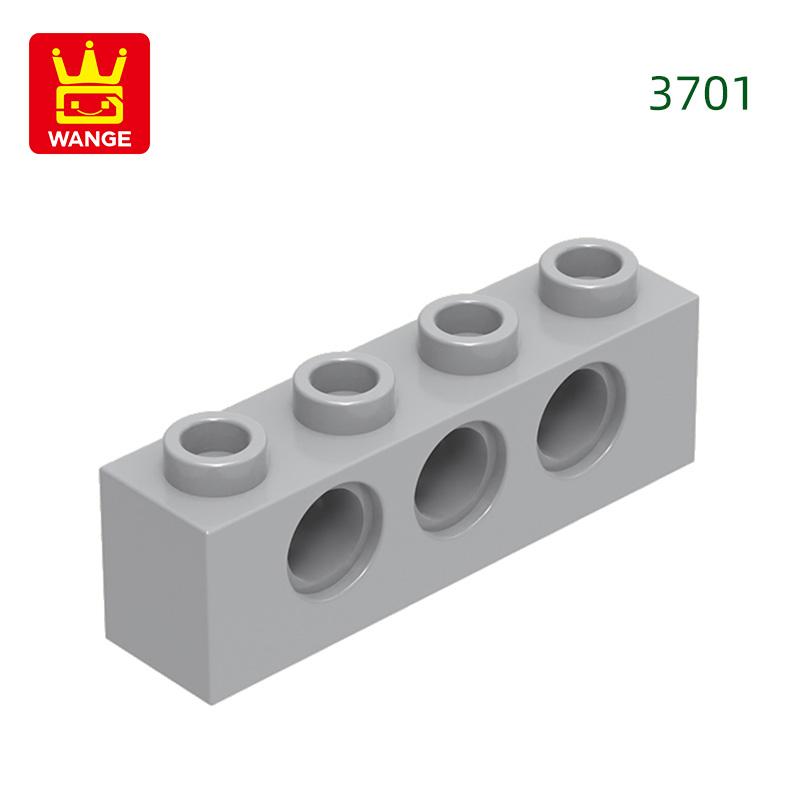 69 шт./лот 3701 1x4 3 отверстия Строительный блок Moc Технический компонент Совместим со всеми Кирпичи DIY Детские игрушки Подарочная коробка
