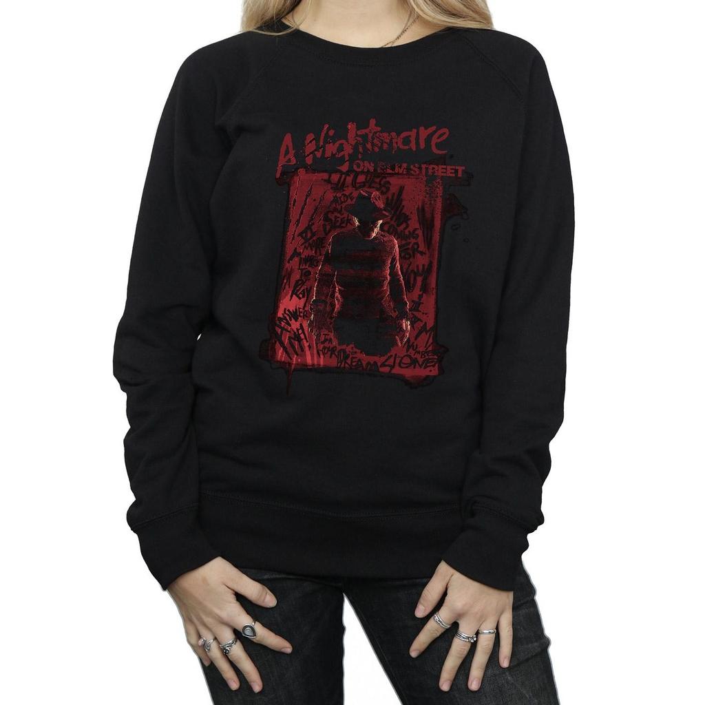 A Nightmare On Elm Street Womens/Ladies Freddy Silhouette Sweatshirt