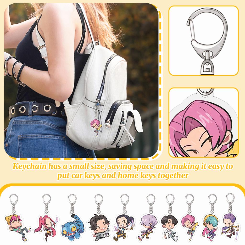 Акриловый брелок-подвеска – Милый декоративный подарок для студенческих рюкзаков