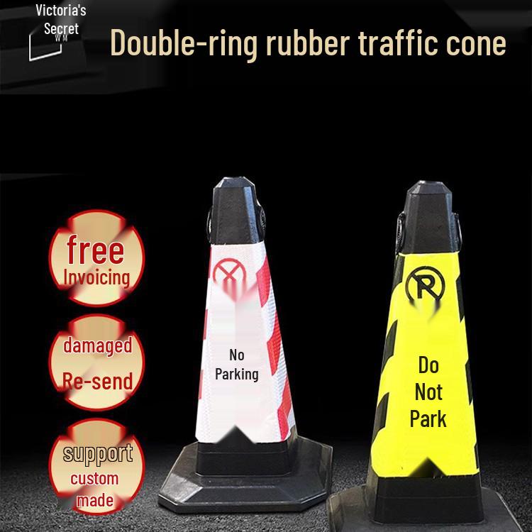 Парковочный столбик в виде ведра мороженого: Светоотражающий предупреждающий конус «Стоянка запрещена»