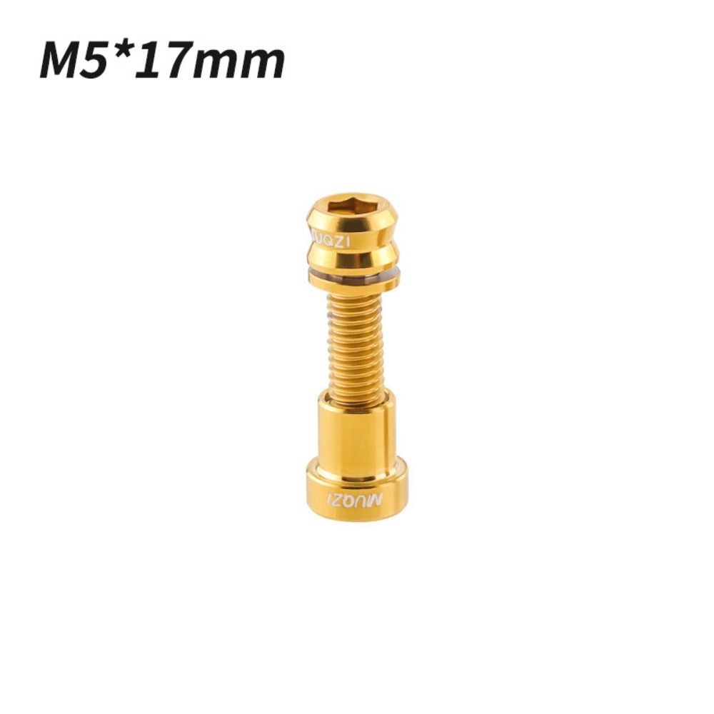Aluminum Zinc Zinc Alloy Bike Handlebar Stem Lock Bolt M5*17mm Bike Lock Screw Fastener  Folding