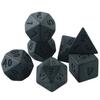 DND Dice Set Black Polyhedral Dice Gaming Dice for DND TRPG Running Team Table Board Game