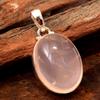 Rose Quartz Handmade Pendant Pure 925 Sterling Silver Women Jewelry
